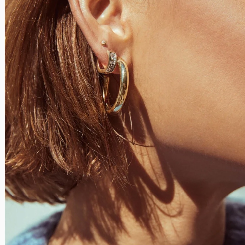 NEW Kendra Scott Colette Hoop Earrings (Rose Gold)